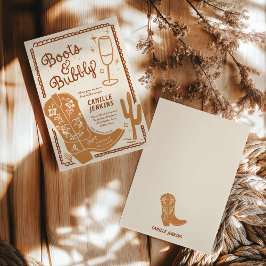 テラコッタカントリーブライダルシャワーブランチ 招待状