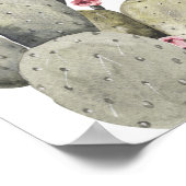 テラコッタカーキサボスメキシコのシーティングチャート ポスター (角)