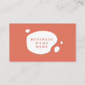 テラコッタキュートミニマルサロンコーヒーショップ ロイヤリティカード (正面)