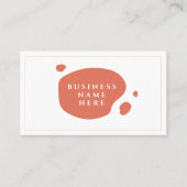 テラコッタキュートミニマルサロンコーヒーショップ ロイヤリティカード (正面)