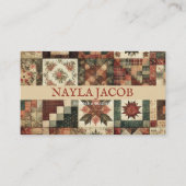 テラコッタキルトパッチワーク手作り服 名刺 (正面)
