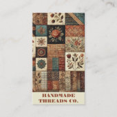 テラコッタキルトパッチワーク手作り服 名刺 (正面)