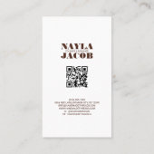 テラコッタキルトパッチワーク手作り服 名刺 (裏面)