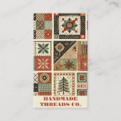 テラコッタキルトパッチワーク手作り服 名刺 (正面)