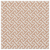 テラコッタギリシャ鍵パターン ファブリック (クローズアップ)