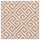 テラコッタギリシャ鍵パターン ファブリック (クローズアップ)