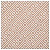 テラコッタギリシャ鍵パターン ファブリック (見本)