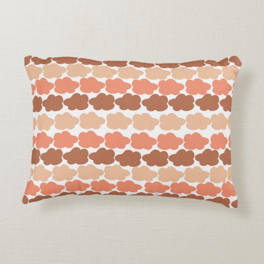 テラコッタクラウドデザインフォーナチュラル子供部屋 アクセントクッション (裏面)