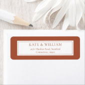 テラコッタクラシックモダン差出人住所 ラベル (インサイチュ)