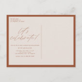 テラコッタクラス2025 Arch写真卒業 インビテーションポストカード (裏面)