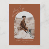 テラコッタクラス2025 Arch写真卒業 インビテーションポストカード (正面)