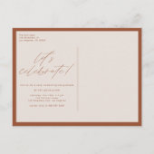 テラコッタクラス2025 Arch写真卒業 インビテーションポストカード (裏面)