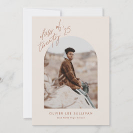 テラコッタクラス2025 Arch写真卒業 招待状