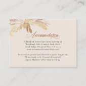 テラコッタクリームボタニカルフォージュアコモデーション エンクロージャーカード (正面)