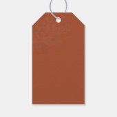 テラコッタクリームボタニカルブロージュウェルカムバッグ ギフトタグ (裏面)