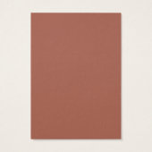 テラコッタクリーム自然モダンウェディングレセプション (裏面)