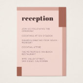 テラコッタクリーム自然モダンウェディングレセプション (正面)