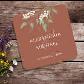 テラコッタグエレガントリーナリーラパサンド スクエアペーパーコースター