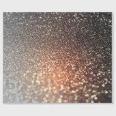 テラコッタグラデーション銅輝く光沢のあるグリッター ラッピングペーパー (フラット)