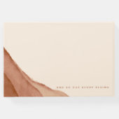 テラコッタグラデーション |の結婚ゲストブック ゲストブック (裏面)