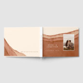 テラコッタグラデーション |の結婚ゲストブック ゲストブック (全面)