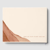 テラコッタグラデーション |の結婚ゲストブック ゲストブック (裏面)