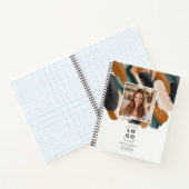 テラコッタグリーンのモダンミニマル写真抽象 ノートブック (内部)