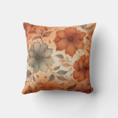 テラコッタグレーフローラウォームアーストーン クッション (裏面)