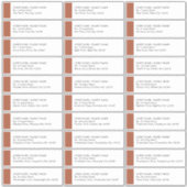 テラコッタゲスト住所 シールズ30招待状 シール (正面)