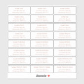 テラコッタゲスト住所 シール (シート)