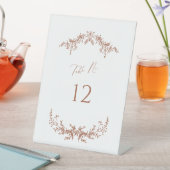 テラコッタコテージテーブル番号台座標識 台座サイン (インサイチュ)