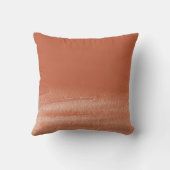 テラコッタコーラル抽象芸術ウォーターカラー クッション (裏面)