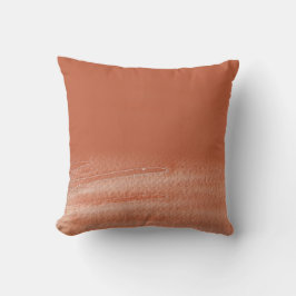 テラコッタコーラル抽象芸術ウォーターカラー クッション