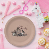 テラコッタゴシック与えスカル感謝していディナーパーティー ペーパープレート (パーティー)