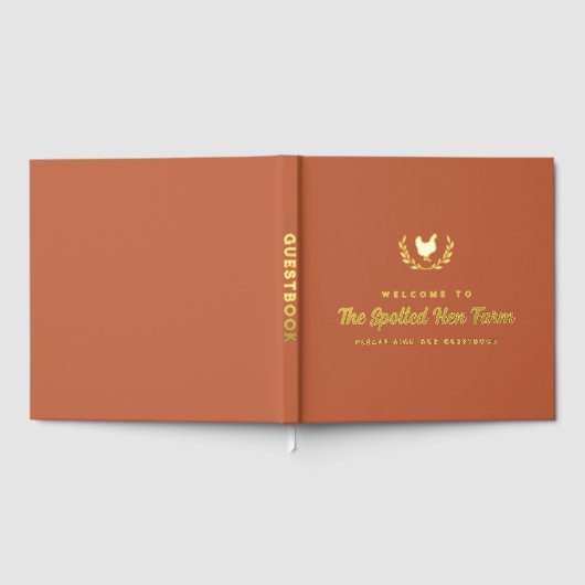 テラコッタゴールデンヘンリースファームハウスレンタル ゲストブック (全面)