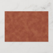 テラコッタゴールドラメ 結婚式詳細 エンクロージャーカード (裏面)