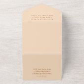 テラコッタサボスデザートメキシコアリゾナ結婚ズ オールインワン招待状 (外側)