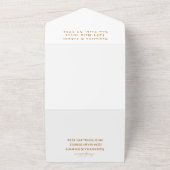 テラコッタサボスデザートメキシコアリゾナ結婚ズ オールインワン招待状 (外側)