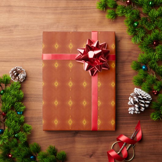 テラコッタサンセット ラッピングペーパー (クリスマスギフト)