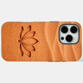 テラコッタサンドロータスフラワーメディテーション Case-Mate iPhoneケース (裏面 (横))