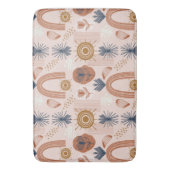 テラコッタサンライズ：ボホ調和、赤面ピンク バスマット (正面縦)