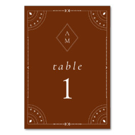 テラコッタシアルムーン&スターズ テーブルナンバー