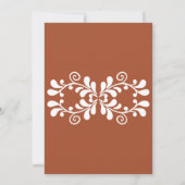 テラコッタシエリートリンドメキシコ55誕生日 招待状 (裏面)