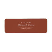 テラコッタシガーバンドフェイクバラ金ゴールドラベル ラベル (正面)