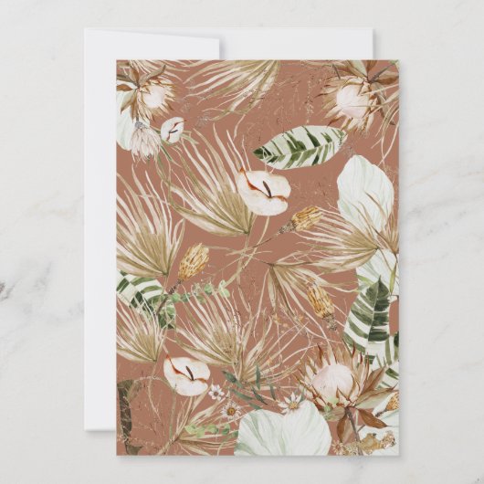 テラコッタシックボヘミアンモダンボタニカルエレガント (裏面)