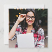 テラコッタシック台本卒業4写真卒業 案内状 (裏面)