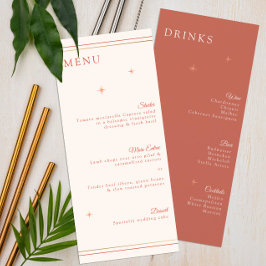 テラコッタシナ結婚ルのメニュー&ドリンクカード メニュー