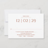 テラコッタシンプルスペシャルデイズ結婚ーズ 出欠カード (正面)