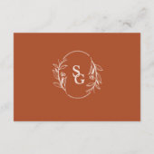 テラコッタシンプルボホーフローラビカラーRSV エンクロージャーカード (裏面)