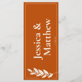 テラコッタシ素朴ック結婚ズ メニュー (裏面)